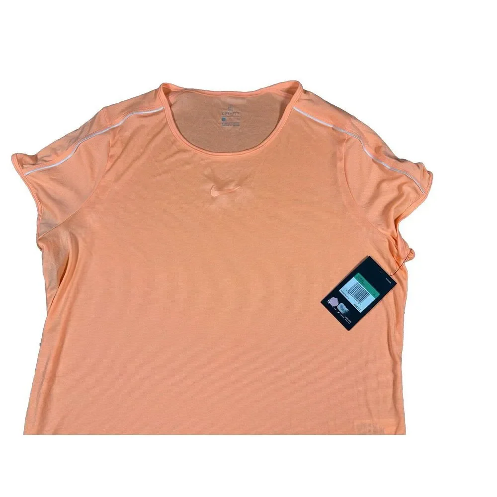 Nike Tennis Top Womens Size‎ XL  Neon Orange Dri Fit Performance